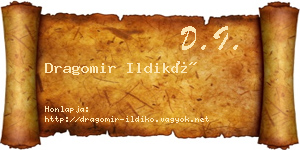 Dragomir Ildikó névjegykártya