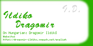 ildiko dragomir business card